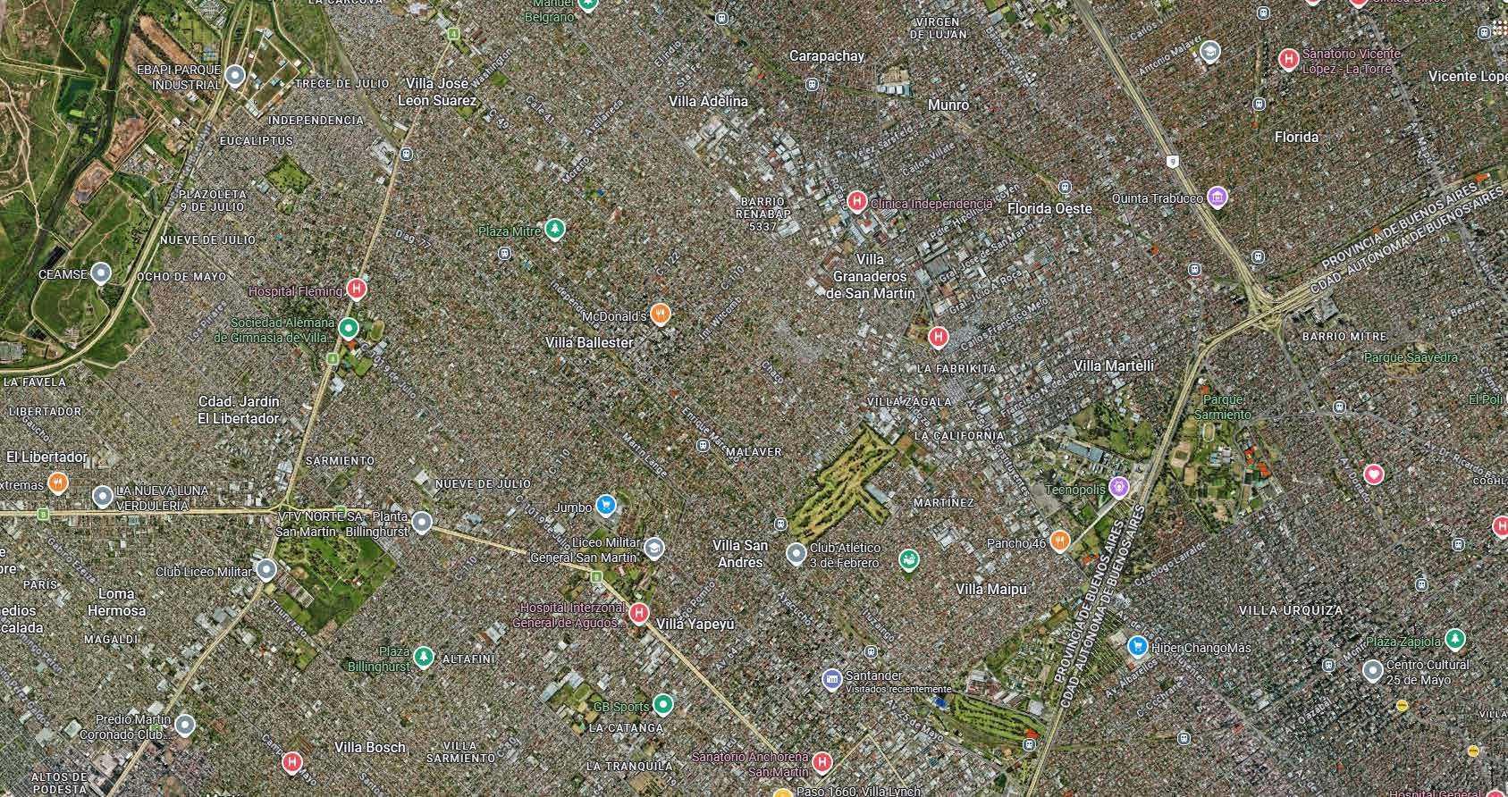 Mapa del barrio